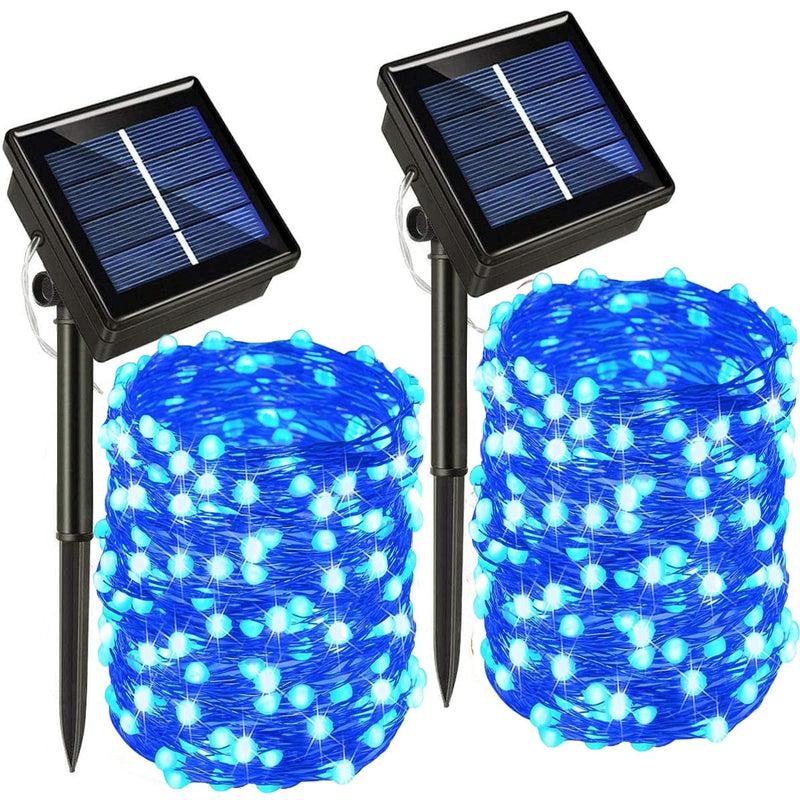 LED Solar Outdoor String Lights | Holiday Christmas Party Waterproof Garden Fairy Lights | Multiple Color & Length Options
